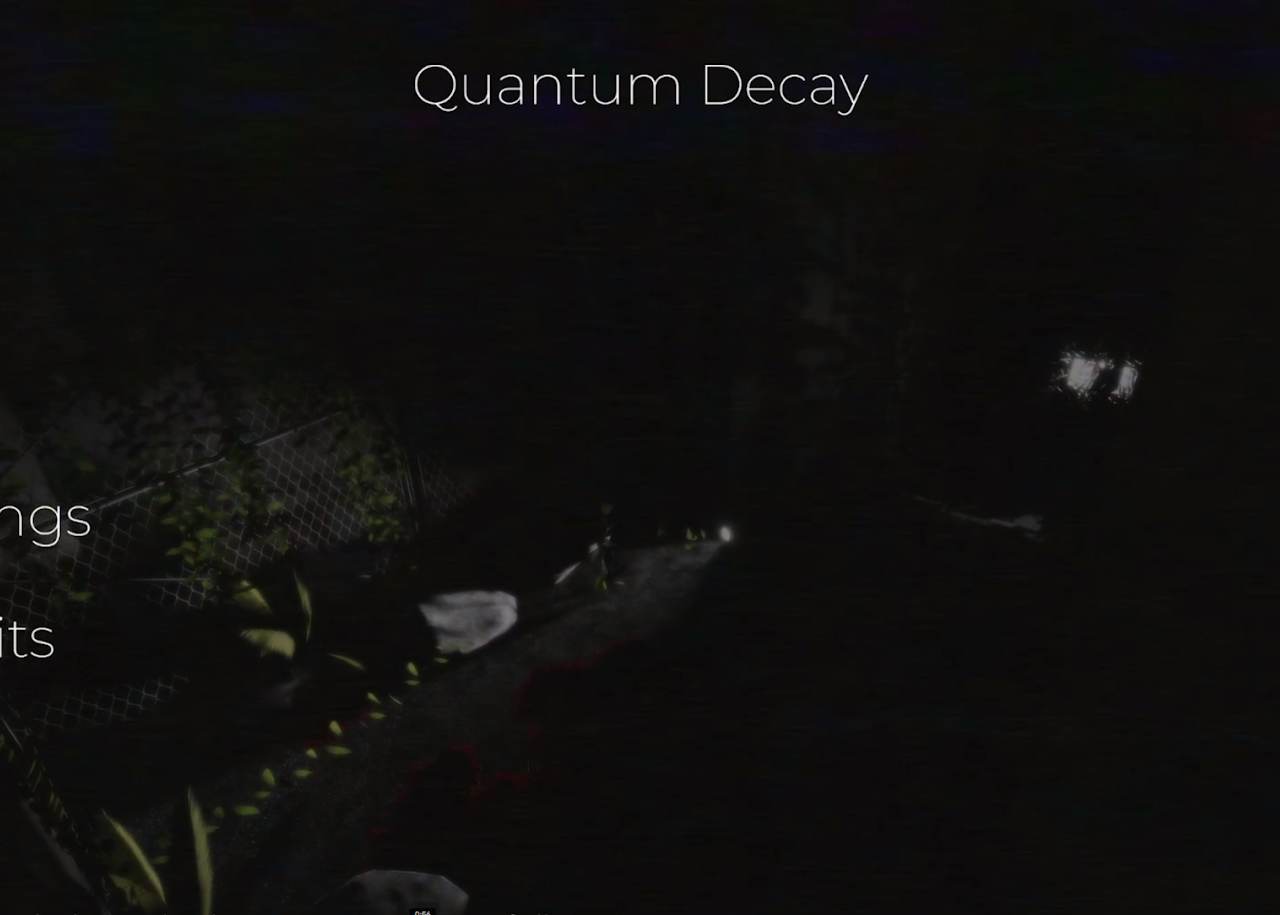 Quantum Decay Main Menu